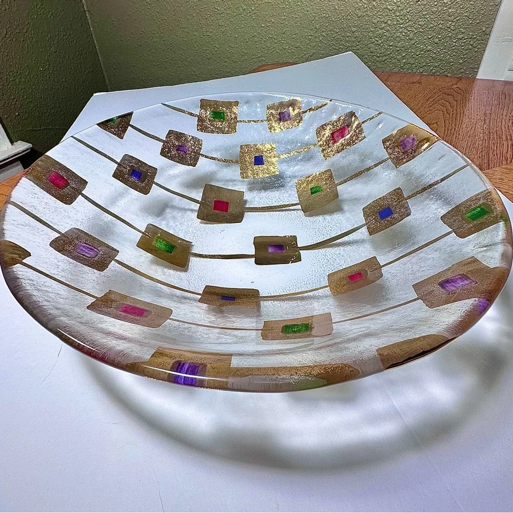 *RARE* CRATE AND BARREL Medallion Serving Bowl - Picture 5 of 8